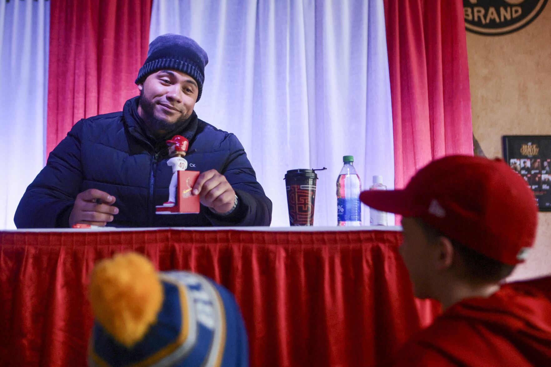 Cardinals fans brave cold for Winter Warm-Up